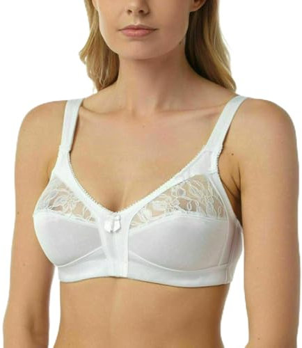 Lifeessentials11 Firm Control Bra Soft Cup Non Wired 34 36 38 40 42 44 46 48 B C D DD E (B, White, 40)