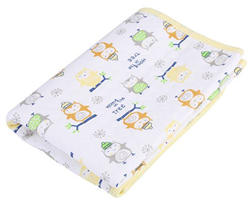 Wickelunterlage Wickelauflagen Baumwollene Bettwäsche für Baby Kleinkind – zufälliges Muster, Gelb, passendes Design für Kinderzimmer
