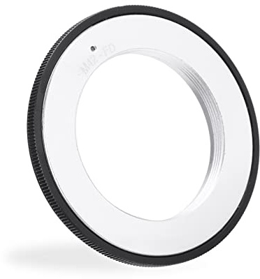 V BESTLIFE Alloy Lens Mount Adapter, M42 Type 2 Screw Mount Lens for Canon FD Camera(A-1, AE-1 Program, F-1, FTB and Others), Black
