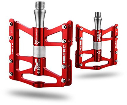 ROCKBROS Fahrrad Pedale 9/16 MTB BMX Rennrad 4 Sealed Bearings CNC Eloxiert Mit Abgedichtete Lager