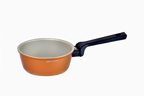 Salutella Casseruola Zerocolor Unica Pentola Antiaderente Della Salute Alluminio 16 Cm Per Induzione | Pentola Pasta Brevetto Italiano Zero Nichel, Pigmenti, Pfoa, Bpa