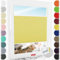 Schuette® Plissee mit Bohren zum Anschrauben ● Premium Kollektion: Summer Time (Gelb) ● 60x130cm (Breite x Höhe) ● Suprafix Faltrollo Befestigung ● Bequeme Rollo Montage inkl. Video