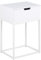 AC Design Furniture Mariela Nachttisch, MDF, weiß, L: 30 x W: 40 x H: 61.5 cm
