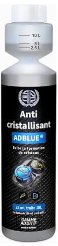 Anti-Cristallisant AdBlue Additif 250mL – Prévention Cristallisation, Protection SCR, 1 Flacon Traite 100L, Anti-Cristaux, Anti-Panne, Nettoie Injecteur – Compatible Voiture, Camion | Prévention Cristallisation, Protection SCR, 1 Flacon Traite 100L, Compatible Voiture, Camion