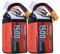 SUNPADOW 6S 22.2V Lipo Battery 1500mAh 120C Soft Pack with XT60 Connector for RC FPV Helicopter Airplane Drone Quadcopter Racing Hobby(2 Count)