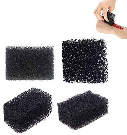 4 Arten Spezialeffekt Halloween Make-up Schwamm Blut Stuple Wound Stipple Schwamm für Halloween, Xmas, Karneval Gesicht Körpermalerei