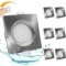 KYOTECH IP65 LED Einbaustrahler Flach Dimmbar 6er Set Eckig LED Badeinbaustrahler 230V 6W 3000K Warmweiß für Wohnzimmer & Badezimmer,Wasserdicht Bad Einbauleuchten 600lm Decken Spots