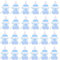 Ziranee Süßigkeiten Flasche,24 PCS Babyflasche Baby Shower Süßigkeiten Flaschen Geschenk Box Baby Shower Dekorationen Babyparty Deko für Jungen Mädchen Partybedarf Taufe Geburtstags