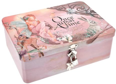 Cabilock Geschenkdose Blech Metall Leere Geschenkbox mit Schloss Stil D Metalldose Pralinendose Plätzchendose Gewürzdosen Vorratsdosen Geschenkverpackung Weihnacht Hochzeit Geburtstag