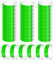 KINBOM 300pcs Bracelets en Papier Néon, Imperméables Bracelets Événementiels Bracelets Papier Soiree Bracelet d'Identification Entrée pour Festival de Musique Fêtes Concerts Concours (Vert)