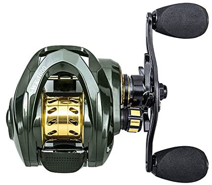 Moulinet De PêChe Bobine de pêche à la baitsage 8 kg Max glisser 13 + 1 BB 6.3: 1 Rapport de vitesse Roule de pêche à grande vitesse tasse en métal tasse de bobine légère carpe roule Moulinet Casting