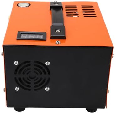 Focket PCP-Luftkompressor, Tragbar Hochdruck-PCP-Kompressorpumpe mit Eingebautem Netzteil, Auto-Stop, 4500 Psi 30 MPa, 300 W, Öl-/wasserfrei, Angetrieben durch Auto 12V DC