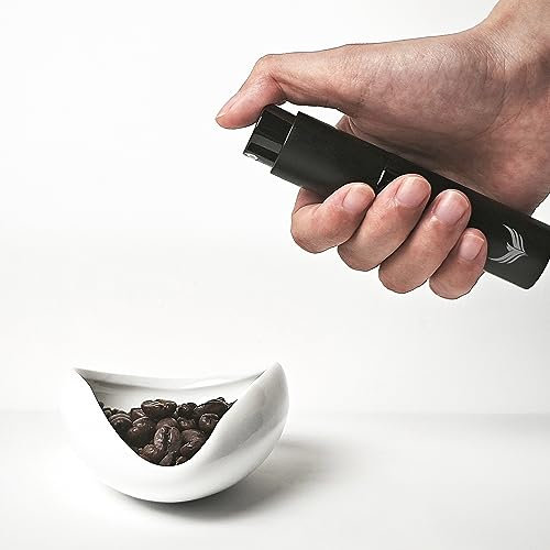 KNODOS Juego de taza dosificadora de granos de café y botella pulverizadora RDT, accesorios para elaboración de cerveza de precisión con cuenco dosificador de cerámica