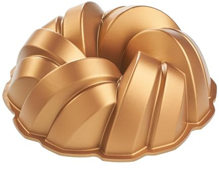 DOLCIDEA MOPITA, Stampo per Torta in Alluminio Pressofuso, ø 26 cm, Tortiera Antiaderente Resistente alle Alte Temperature, Forma Stampo a Intrecci