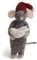 Gry & Sif Filzmaus mit Taube, Friedenstaube, Geschenkidee, Mitbringsel, Weihnachtsdeko, Filzdekoration, Fairtrade, Handmade, Nikolausgeschenk, Wichtelgeschenk