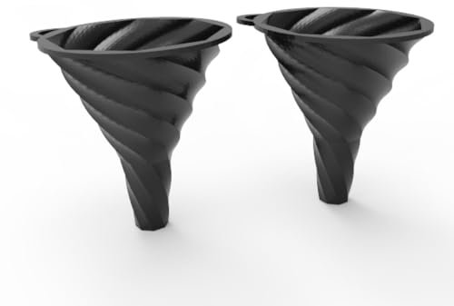 XIEDDD Funnel Plastic Bottle Wide Mouth Oil Container Plastic Bottle Funnel Coffee Funnel Espresso Machine Water Tank Funnel Large Funnel Stainless Steel Wide Mouth Universal Food Grade (Black)