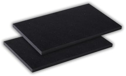 MADDY LIFESTYLE – Hochwertiges MADE IN GERMANY Schneidebrett Kunststoff – lebensmittelechtes, spülmaschinenfestes und messerschonendes Küchenbrett – PE 500 (Schwarz/Bunt, 30x20x1,5cm (2er-Pack))