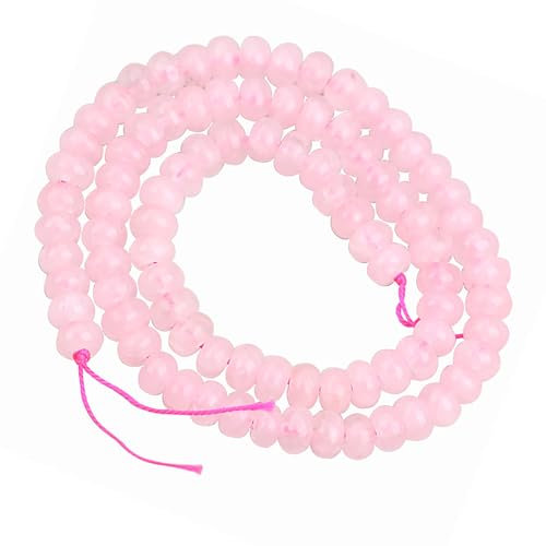 ＣＨＡＭＥＥＮ 88pcs 6mm Natural Rose Quartz Beads Natural Pink Crystal Bead Strands Round Loose Gemstone Beads Stone Energy for Bracelet Necklace Jewelry Making
