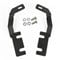 Pikioraz Ranger Hood Ditch Light Pod Mount, Low Profile Mount Brackets for 2019-2023 Ford Ranger, No Cutting & Drilling
