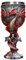 JIUMOZHI Mittelalterlicher Drachenkreuz, Schwert, Kelch, Edelstahl, eingelegt, Harz, handbemalt, kreative Party, Weinglas, Urlaub, Geburtstagsgeschenk, Rot