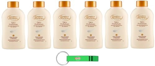 6 x Spuma di Sciampagna Wohlbefinden Talk duftend – weiches und samtiges Leder 200 g + Schlüsselanhänger Beni Culinari gratis