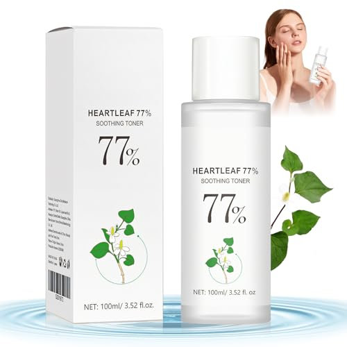 Allony Heartleaf 77% Toner, Face Toner Gesicht, Beruhigende Haut Gesichtstoner, Heartleaf 77% Soothing Toner, Beruhigt die Haut, Feuchtigkeitsspendend, Für Alle Hauttypen Geeignet(100ml)