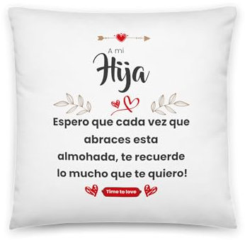 Kembilove | Cojin Personalizado | Regalo Hija | Cojines Originales | Detalle para Hija | Regalos Originales para el Día de la Madre | Regalos Originales para Mujer