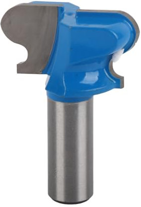 1pc Finger Pull Router Bits, 1-1/2 Inch Shank, PTFE Coating Drawer Pull Router Bit for Wood Finger Grip and Wooden Handle Molding, Tungsten Steel Alloy