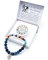 Sternzeichen Edelstein Armband in Geschenkbox | Schutz Glück Liebe Energie (Zwilling Blauer Chalcedon, 18 cm)