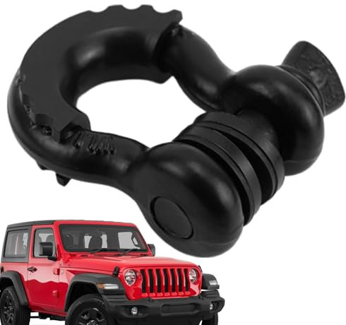 Ganci di traino per camion, gancio di traino per rimorchio - Grillo per verricello da recupero per veicoli stradali 3/4 | Grillo ad grande con resistenza alla rottura da 41887 libbre per rimorchio con