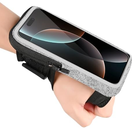 Guzack Sportarmband Handy Armband Joggen, 2 IN 1 Handyhalterung Laufen 6,9 Verstellbarem Handyhalterung Arm Joggen für iPhone 16/15/14 Pro Max/Samsung Galaxy Running Jogging Laufen Zubehör