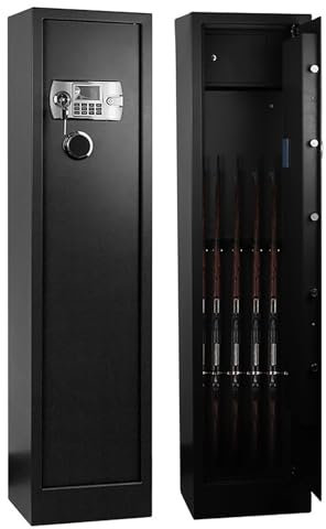 XRRJFYH Armadio Portafucili Cassaforte per Armi Cassaforte per Pistola Armadio Fucili con Una Cassaforte per Munizioni