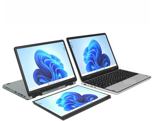 CYMINILMDPC 360° YOGA,N100 Laptop,10.95 inch IPS Touch Screen,16GB DDR4 256GB SSD,Office Notebook Mini PC Tablet,Add stylus