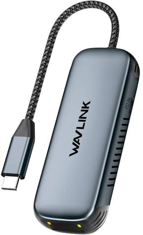 WAVLINK USB-C to 2.5Gbps Ethernet Adapter with 95W PD - Compact RJ45 Network Dongle for MacBook/Laptop/iPad - 2500Mbps Speed, Aluminium Design - Windows/macOS/iOS/Linux Compatible