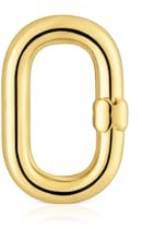 TOUS Kleiner Ring für Damen, mit 18-karätigem Gold auf Sterlingsilber, Kollektion Hold Oval