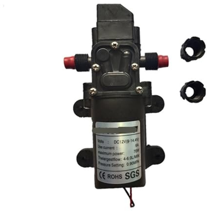 Micro DC 12 V 70 W 130 PSI 6L/min haute pression pompe de lavage de voiture diaphragme auto-amorçante pompe électrique pulvérisation domestique