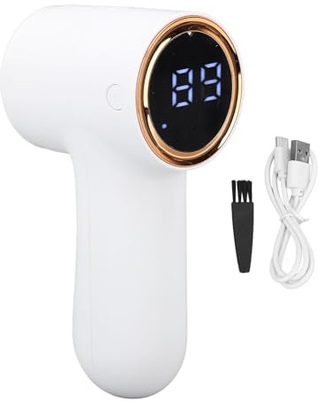 Electric Fabric Shaver 5 Speeds | 6 Blades USB Rechargeable Lint Remover for Clothes/Sweaters/Home Textiles | Portable Fuzz Shaver with Robust Suction, 1200mAh Battery