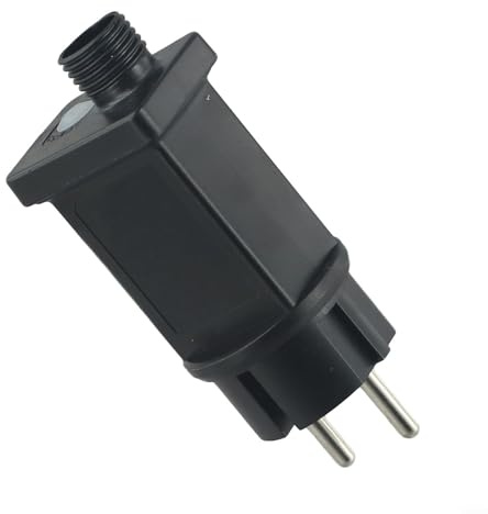 24V LED Netzadapter Mit Timerfunktion Und Dimmregler, IP44 Wasserdichter 2-Pin Transformator Mit 8 Beleuchtungsmodi, Kompatibel Mit Außen- Und Innen Lichterketten