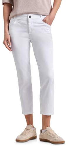 Street One 7/8 Slim Leg Hose im Satin-Look White 42