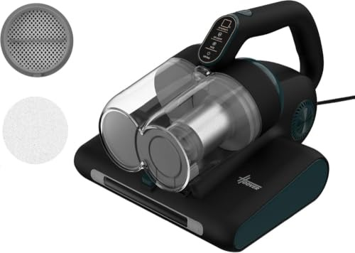 Hoover HMC5 Core Aspiradora de Mano para Colchones | 4 Funciones Auto | Beat&Roll, Aspiración, Luz UV y Secado, Ligera, Antiácaros para Camas, Sofás y Tapizados, 400W