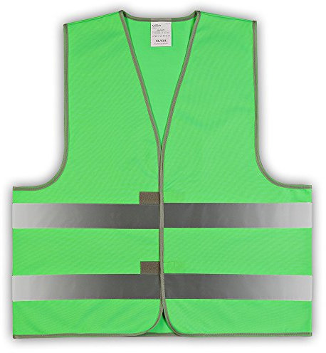 easyMesh 10er Pack Signalweste Warnweste Grün (Unisize) XL/XXL