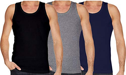 New Mens Gaffer Brand Multi Pack Lot Basic Regular Fit Cotton Vest Tank Top