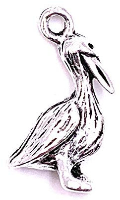 H-Customs Storch Vogel Charm Anhänger Kettenanhänger Bastelbedarf Schmuck