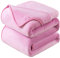 HOZY Kuscheldecke 230x270cm Rosa, Fleece Decke Sofa Decke, Warme Bettdecke Fleecedecke Couch Decken Flauschige Decke, Tagesdecke Sofaüberwurf Hundedecke Sofadecke Couchdecke flauschig
