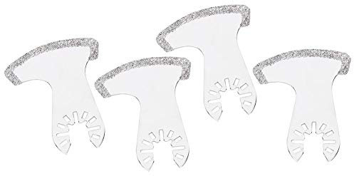 Fafeicy 4 Pezzi a Forma di Falce Lama Taglio Carburo Cementato Marmo Cemento Macchina Taglio Taglierina Accessori per Utensili Taglio Testa