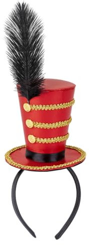 Dress Up America Ringmaster-Hut für Mädchen – Showman-Stirnband-Hut für Rollenspiele – Zirkuskostüm-Zubehör für Kinder