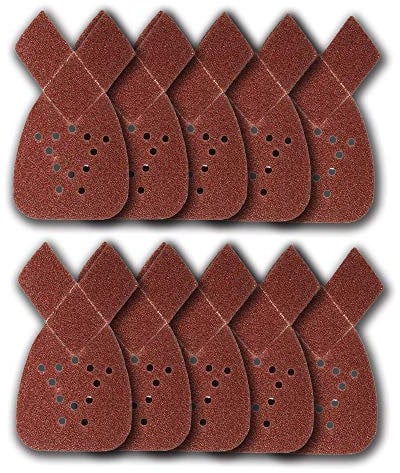 10PCS Mouse Sanding Sheets 120 Grit Fit Black and Decker Detail Palm Sander