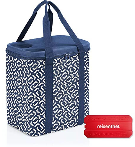 reisenthel coolerbag mit Zugabe Thermo Kühltasche Thermotasche (coolerbag XL Signature Navy)
