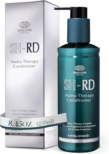 SH-RD Keratin Conditioner für trockenes & geschädigtes Haar | Feuchtigkeitsspendende Spülung nach Dauerwelle | Anti-Frizz & Glanz-Finish | Mit Protein, Rosmarin & Vitamin B5-250ml