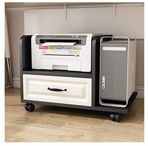 TANYTAO-SHOP CPU Stand Under Desk Wooden Cpu Stand Mobile Desktop Host Floor Stand PC Case Holder Cast Wheels Simple Printer Stand Under The Desk, 4 Colors CPU Holder，Computer Tower Holder